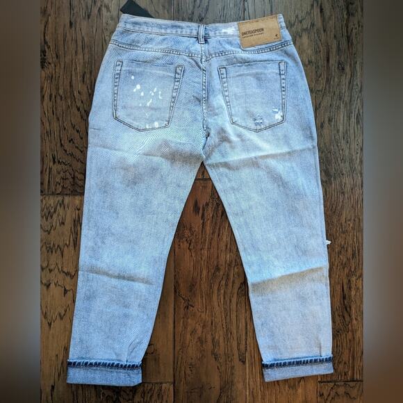 One Teaspoon Awesome Baggies Distressed Jeans Montana Blue Size 29 NEW - Picture 10 of 15